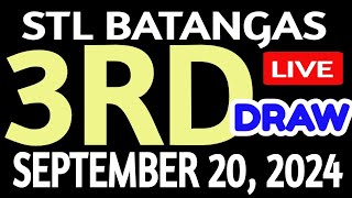 Stl Batangas results today September 20 2024 3rd draw stl pares [upl. by Calbert203]