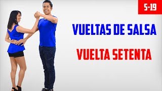 COMO BAILAR SALSA  VUELTA 70 [upl. by Anawak]