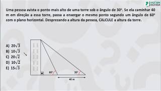 TRIGONOMETRIA NO TRIÂNGULO RETÂNGULO  EXERCÍCIOS 28 [upl. by Nomrac]