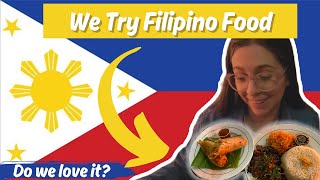 Trying FILIPINO Food for the FIRST Time [upl. by Stearns]