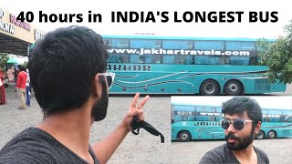 Indias Longest Bus Journey in VOLVO MULTI AXLE bus Hotel  2 days inside a Capsule [upl. by Campy371]