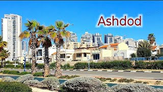 4K Sunny Day in Ashdod Virtual Walking Israel [upl. by Ynohtna677]