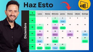 Crea Un Dashboard de CALENDARIO en POWER BI [upl. by Aoh]