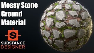 Substance Designer 20  Mossy Stone Ground [upl. by Coad]