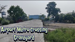 Jessore Road to Airport Station route  Metro Passing a Graveyard  Kolkata Metro Yellow Line 4 [upl. by Legra927]