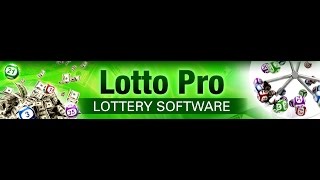 Lotto Pro Lottery Software [upl. by Aklog]