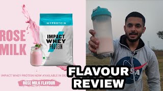 Myprotein Rosemilk Flavour Review In Hindi [upl. by Sine853]