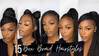 How To 15 Knotless Box Braids Hairstyles  Quick and Easy  Beginner Friendly [upl. by Cone]