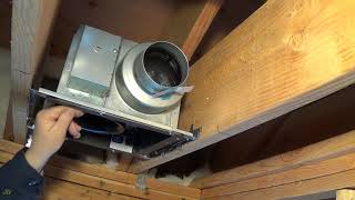 How to install bath exhaust fan Panasonic FV 0511VQ1 or similar [upl. by Ahs]