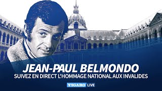 🔴 Revoir lhommage national à JeanPaul Belmondo aux Invalides [upl. by Liggett]