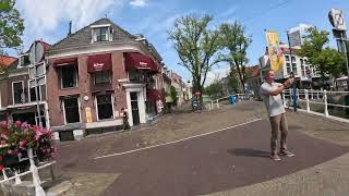 Delft City Tour by Bike in 4K Exploring the Scenic Beauty of the Netherlands [upl. by Enom]