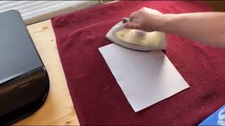 How to Print on Fabric Using Freezer Paper [upl. by Nongim]