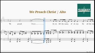 We Preach Christ  Alto  Vocal Guide by Sis Joan Calang [upl. by Inga]