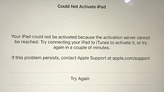 Could Not Activate iPad ProMiniAir  Fixed [upl. by Ittam964]