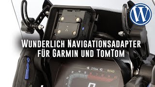 Wunderlich Navigationsadapter für Garmin und TomTom  21179002 [upl. by Zetta]