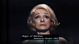 colorized Marlene Dietrich Where Have All the Flowers Gone  Mellbourne Australia 1965 [upl. by Akinorev]