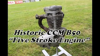 CCM BSA B50 Five Stroke Motor and Sidecar Motocross Outfit [upl. by Casabonne708]