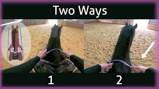 How To Use The Reins On A Horse 🐴 [upl. by Drannel805]