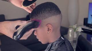 2017 Haircut  Fade under 25 minutes for your kids [upl. by Hamner]