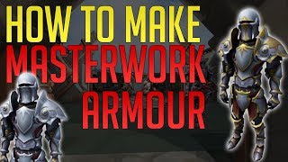 How to make Masterwork Armour  Trim it  The best armour in Runescape 3 [upl. by Ecnerwal]