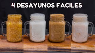 4 Desayunos Fáciles y Económicos  Abelca [upl. by Claresta772]