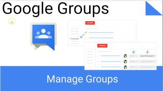 How to Manage Google Groups [upl. by Jenkel]