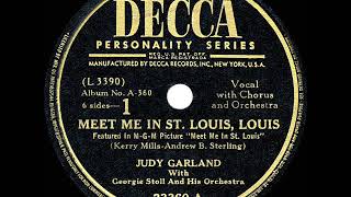 1944 HITS ARCHIVE Meet Me In St Louis Louis  Judy Garland [upl. by Nyrret]