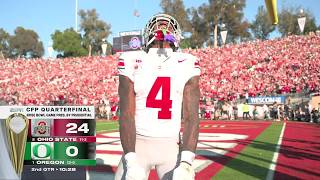 Ohio State takes 3TD lead early in 2nd quarter of the Rose Bowl vs Oregon 😳  ESPN CFB [upl. by Draneb949]