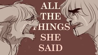 ALL THE THINGS SHE SAID  ANIMATIC [upl. by Enived]