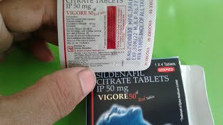 Vigore 50 mg tablet  uses  side effects  full review in hindi [upl. by Aldos887]