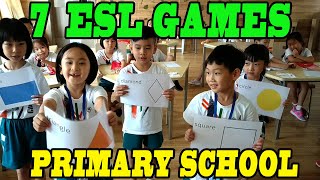 7 ESL games  simple activities primary school [upl. by Ennahgiel]