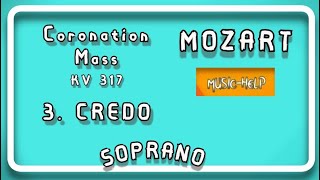 Soprano  Mozart  3 Credo Coronation Mass KV 317 [upl. by Enirual]