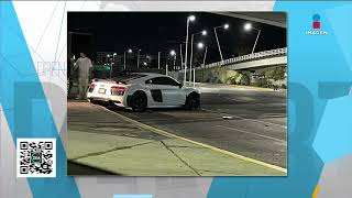 Gerardo Arteaga chocó su Audi R8 en Guadalajara Jalisco  Noticias con Francisco Zea [upl. by Yreffeg]