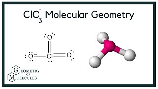 ClO3 Molecular Geometry Shape amp Bond Angles Chlorate Ion [upl. by Lleinad388]