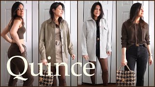 Fall and Winter ESSENTIALS with QUINCE  Quince review and tryon haul [upl. by Bergh]