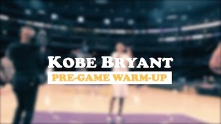 Kobe Bryants PreGame WarmUp Raw Footage [upl. by Eslek]