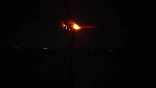 Wind Turbine Fire Mendota Illinois [upl. by Adanar639]