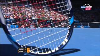 AO 2014 QF 5 ARadwanska POL vs 2 V Azarenka BLR [upl. by Lilah]