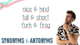 SYNONYMS amp ANTONYMS  English Lesson [upl. by Aneerhs]