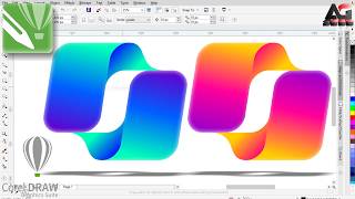 Create 3D Colorful Logo in CorelDraw Tutorial  Shape Tool Tutorial [upl. by Russon]