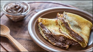 CREPES alla Nutella perfette in pochi minuti [upl. by Yesdnyl]