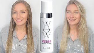 COLOR WOW XTRA LARGE BOMBSHELL VOLUMIZER REVIEW  HOW TO USE amp GET BEST RESULTS AMAZING VOLUME [upl. by Nord]