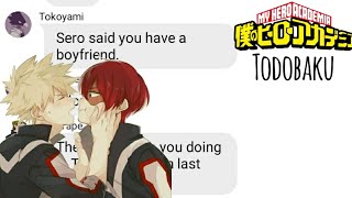 BnhaMha Text  Todobaku exposed [upl. by Anaoj]