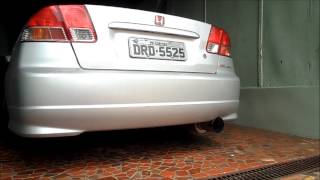 DUB Store  Escapamento Luzian Cannon Honda Civic [upl. by Pence]