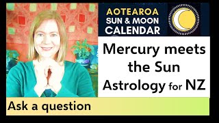 Mercury Cazimi 6 September – Astrology New Zealand Aotearoa 2023 [upl. by Atined]