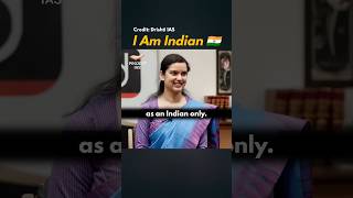 I Am Indian 🇮🇳 UPSC Interview  IAS Shorts [upl. by Anavahs]