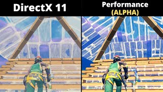 Fortnite DirectX 11 vs Performance Mode ALPHA  FPS BOOST [upl. by Seagrave233]