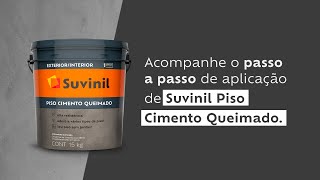 Suvinil Piso Cimento Queimado  Aplicação e Como Fazer [upl. by Amehsyt]