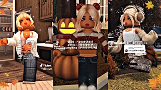 Realistic Bloxburg Outfit Codes Tiktoks FALL EDITION [upl. by Awahsoj46]