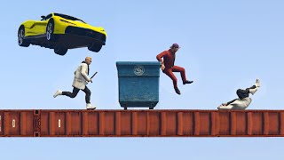 RUN OR GET CRUSHED GTA 5 Funny Moments [upl. by Richy880]